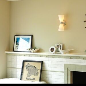 Rejuvenation Gemini MCM Retro 2-Light Wall Sconce